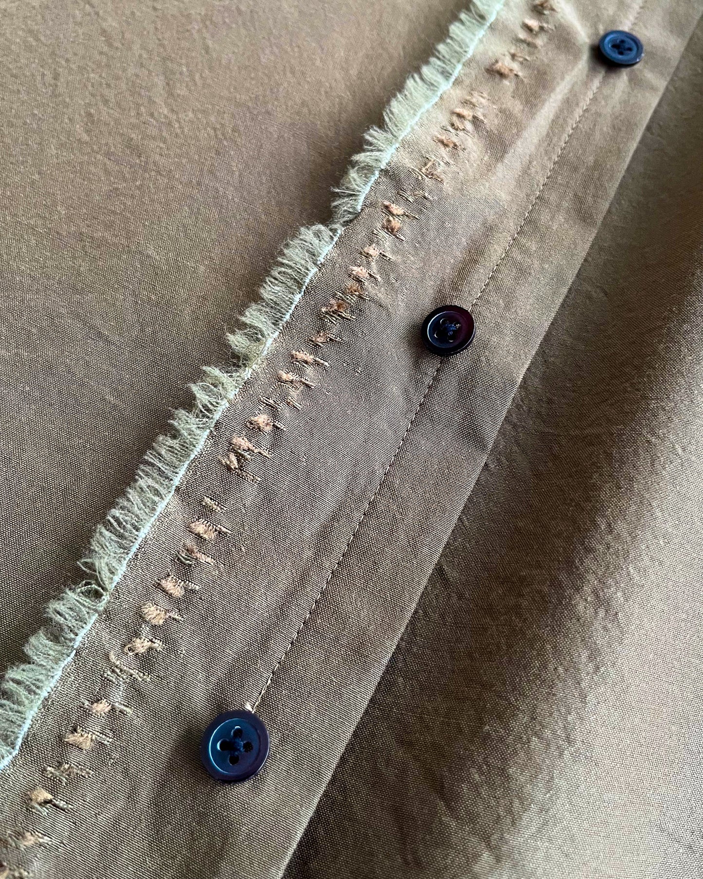 WOOL ACETATE SQUARE SHIRTS