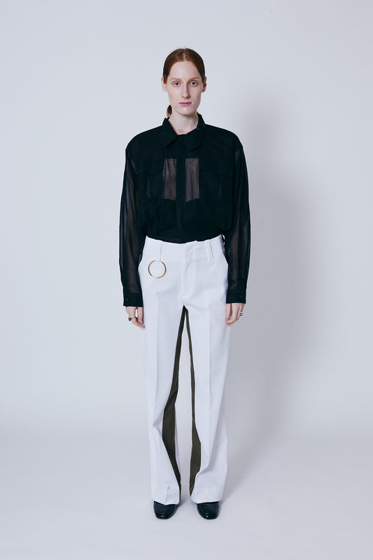 INSIDE COLOR PLEASANT WIDE PANTS