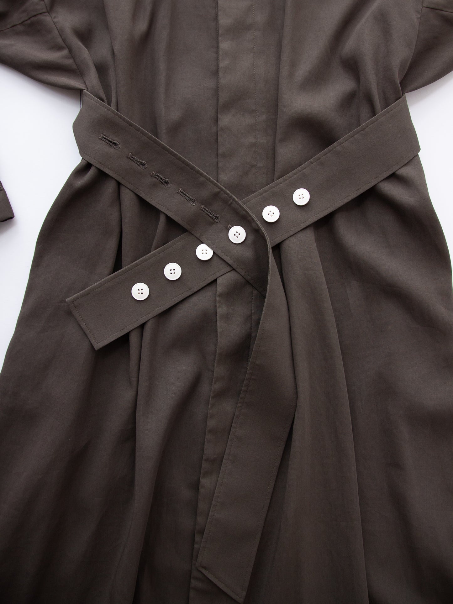 BELTED OVER COAT SHIRT DRESS
