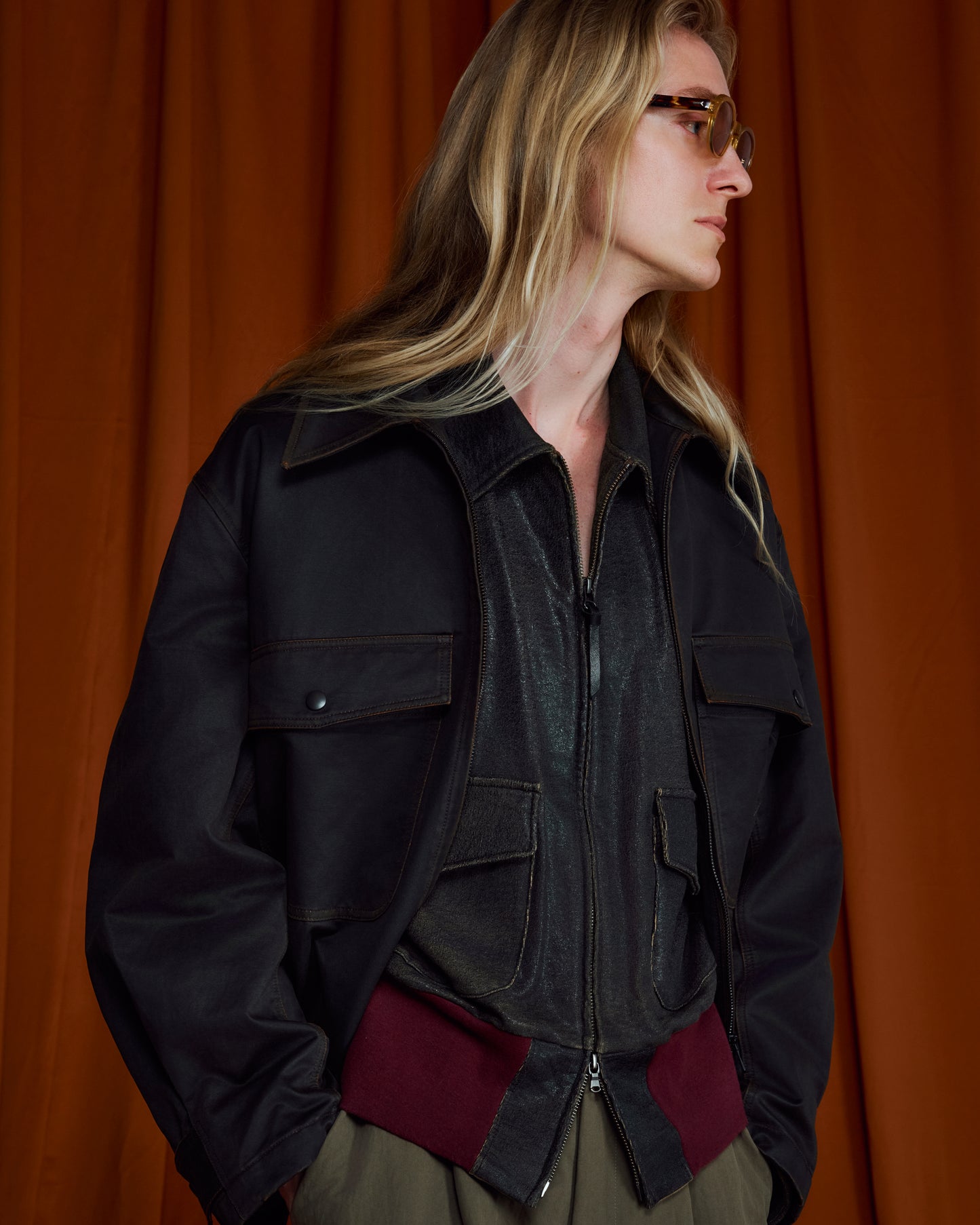 CRACK TERRY BLOUSON