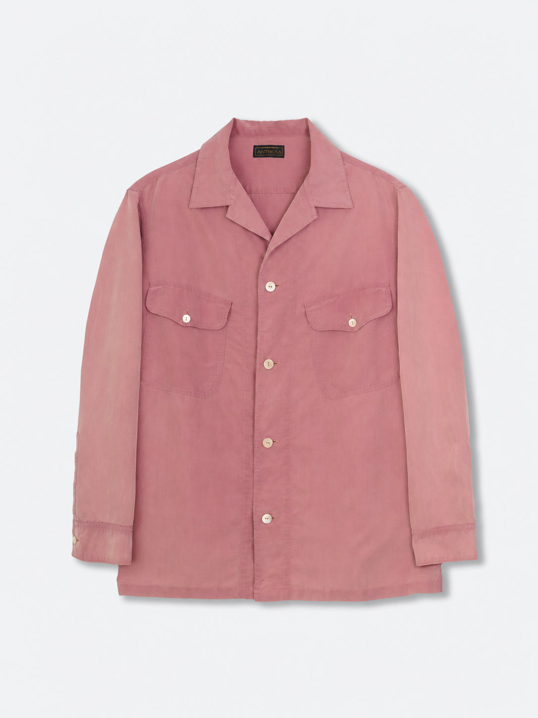 POWDERY FADE POPLIN OPEN COLLAR SHIRTS