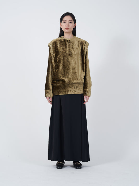 CLASH VELVET LONG TOPS