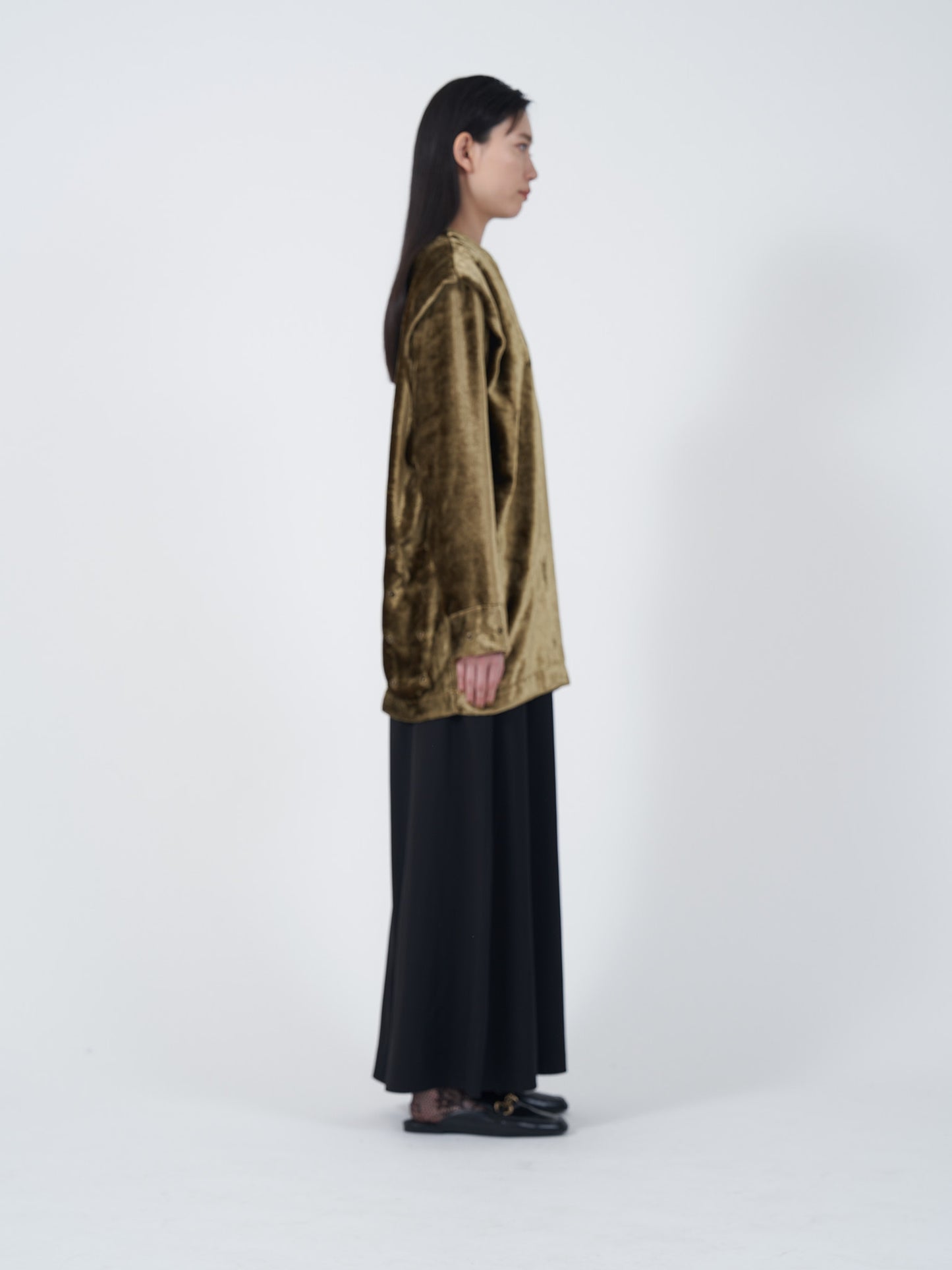 CLASH VELVET LONG TOPS