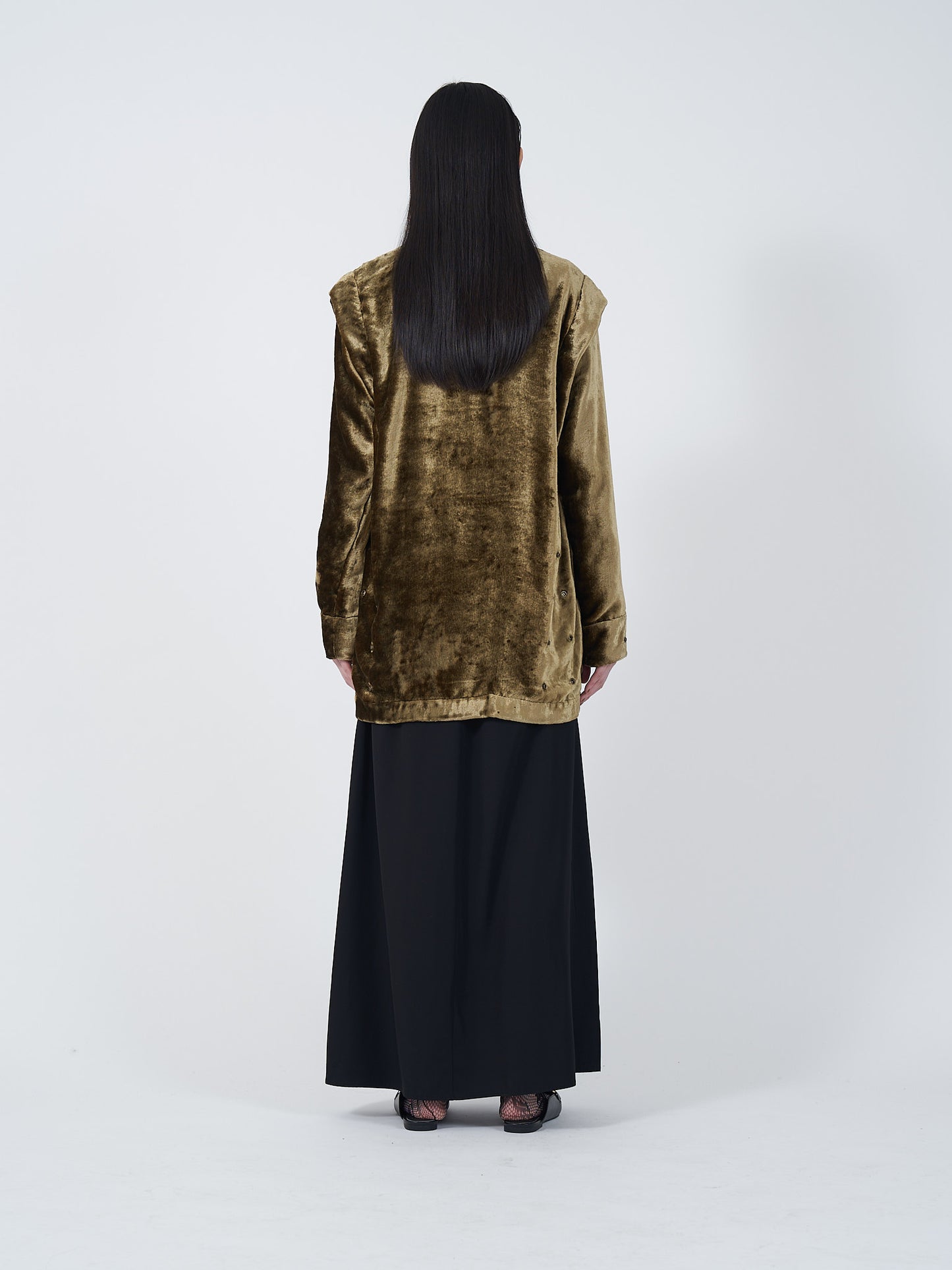 CLASH VELVET LONG TOPS