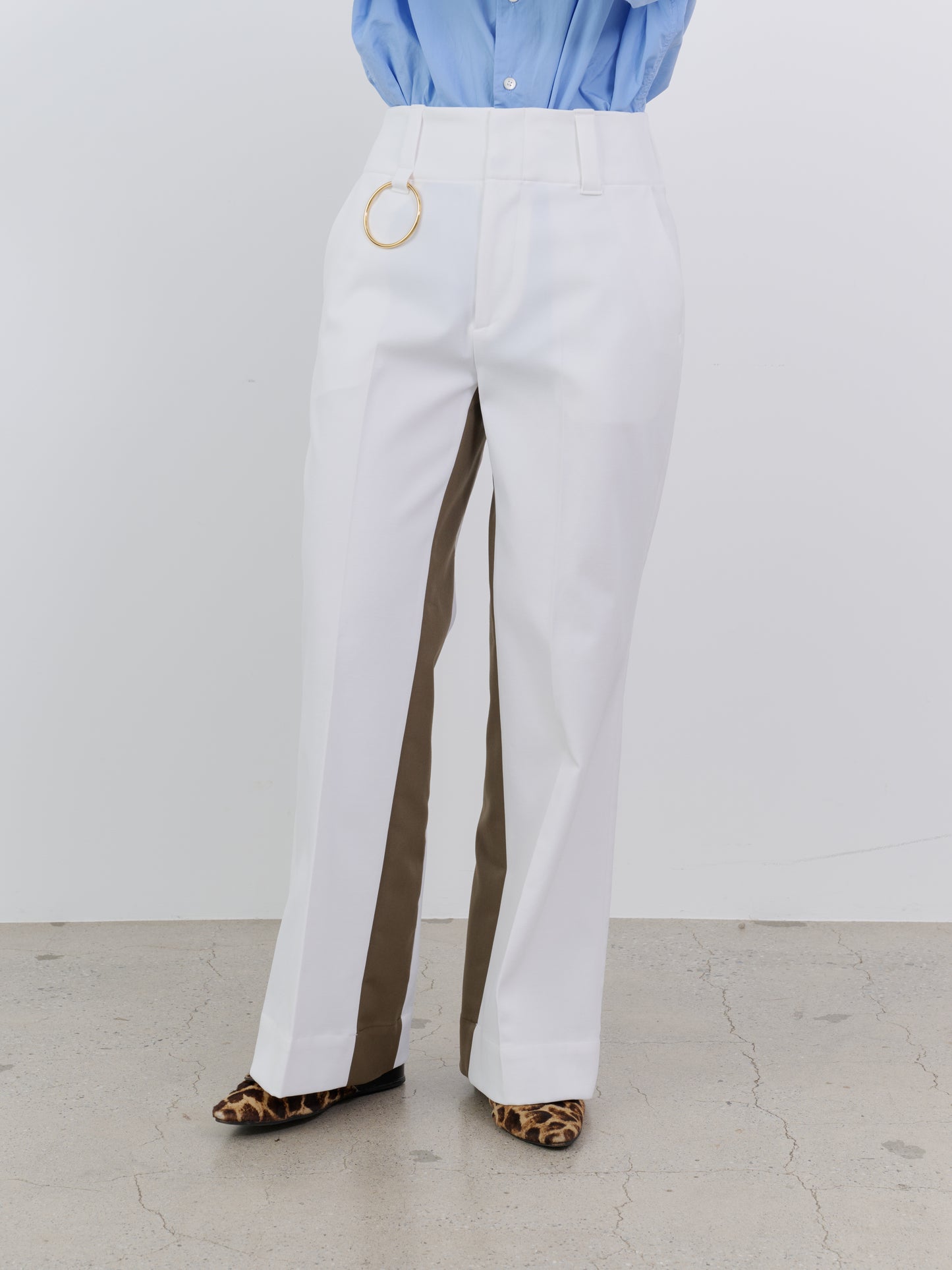 INSIDE COLOR PLEASANT WIDE PANTS
