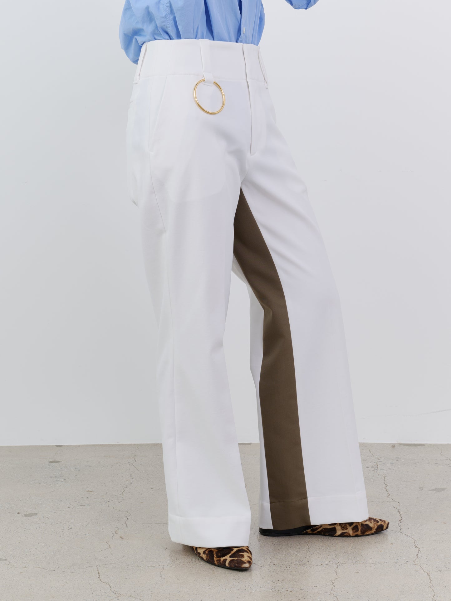 INSIDE COLOR PLEASANT WIDE PANTS