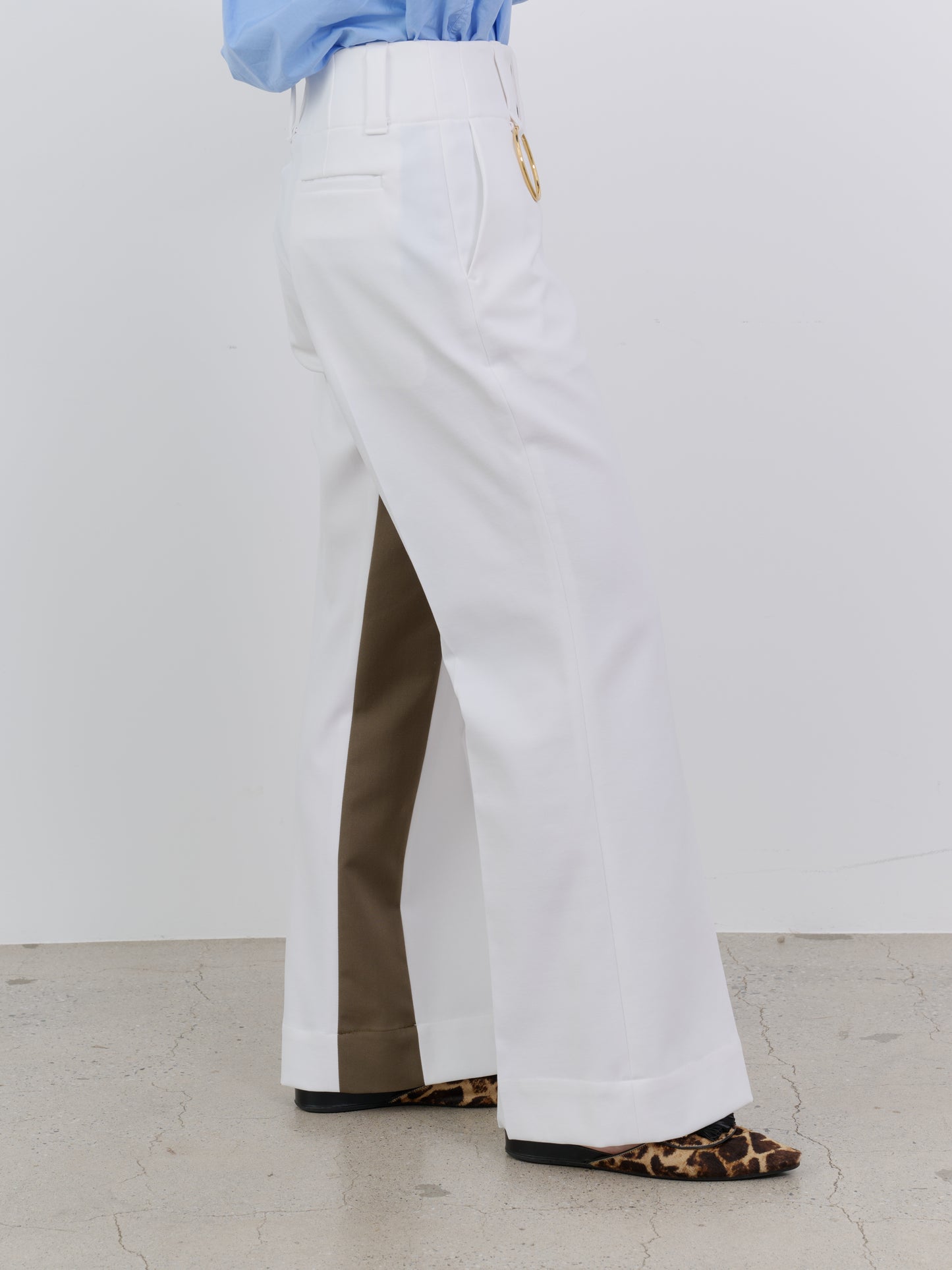 INSIDE COLOR PLEASANT WIDE PANTS