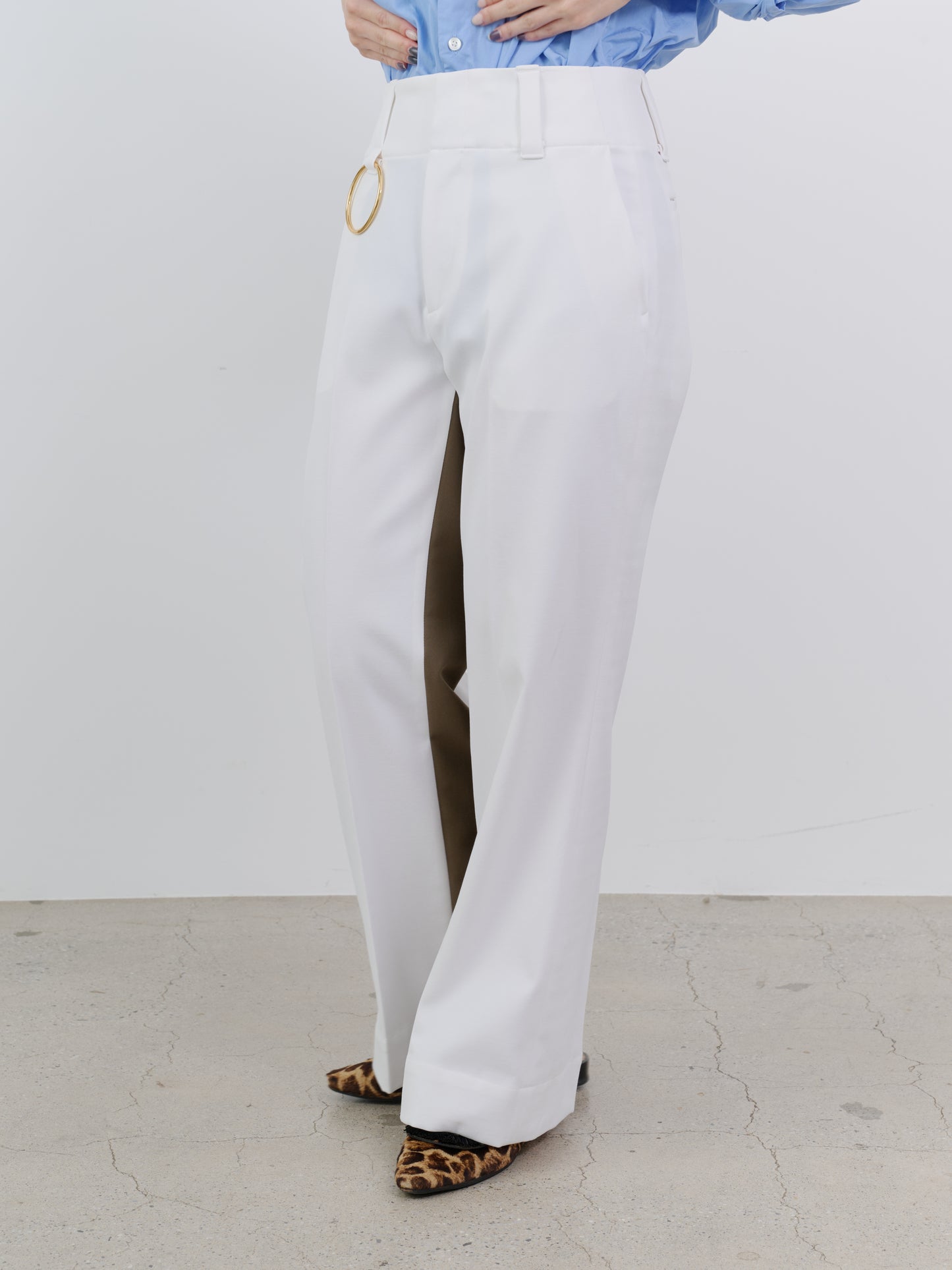 INSIDE COLOR PLEASANT WIDE PANTS