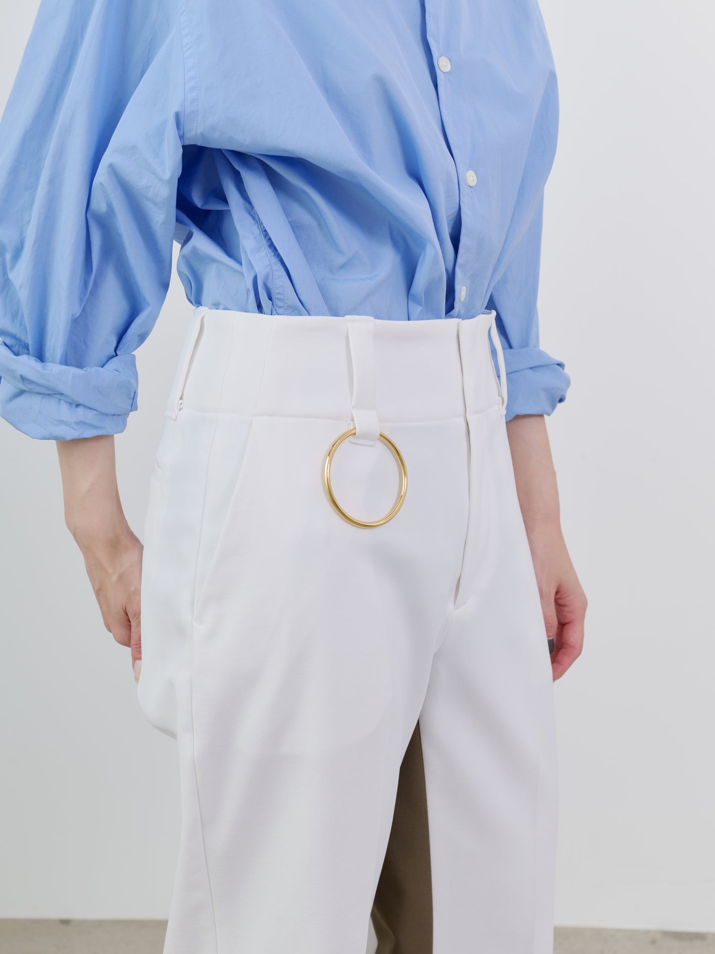 INSIDE COLOR PLEASANT WIDE PANTS