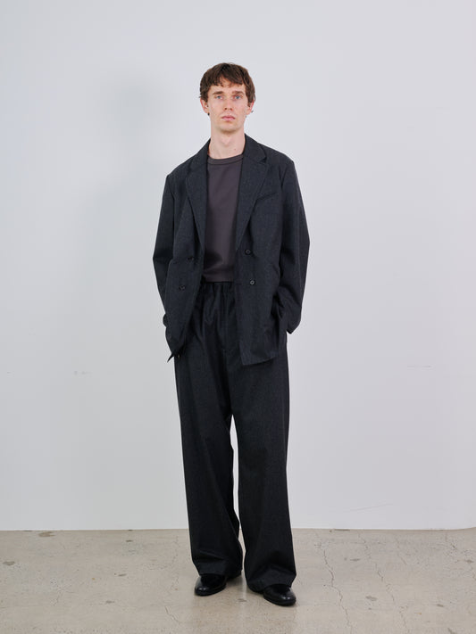 WOOL CASHMERE POPLIN MELTON JACKET