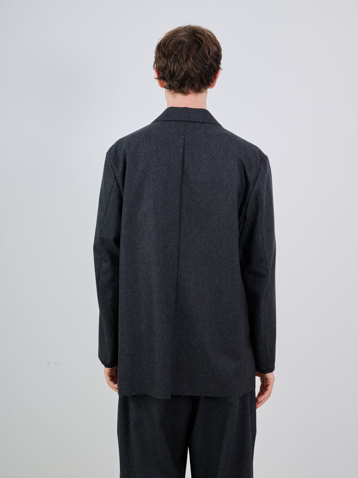 WOOL CASHMERE POPLIN MELTON JACKET