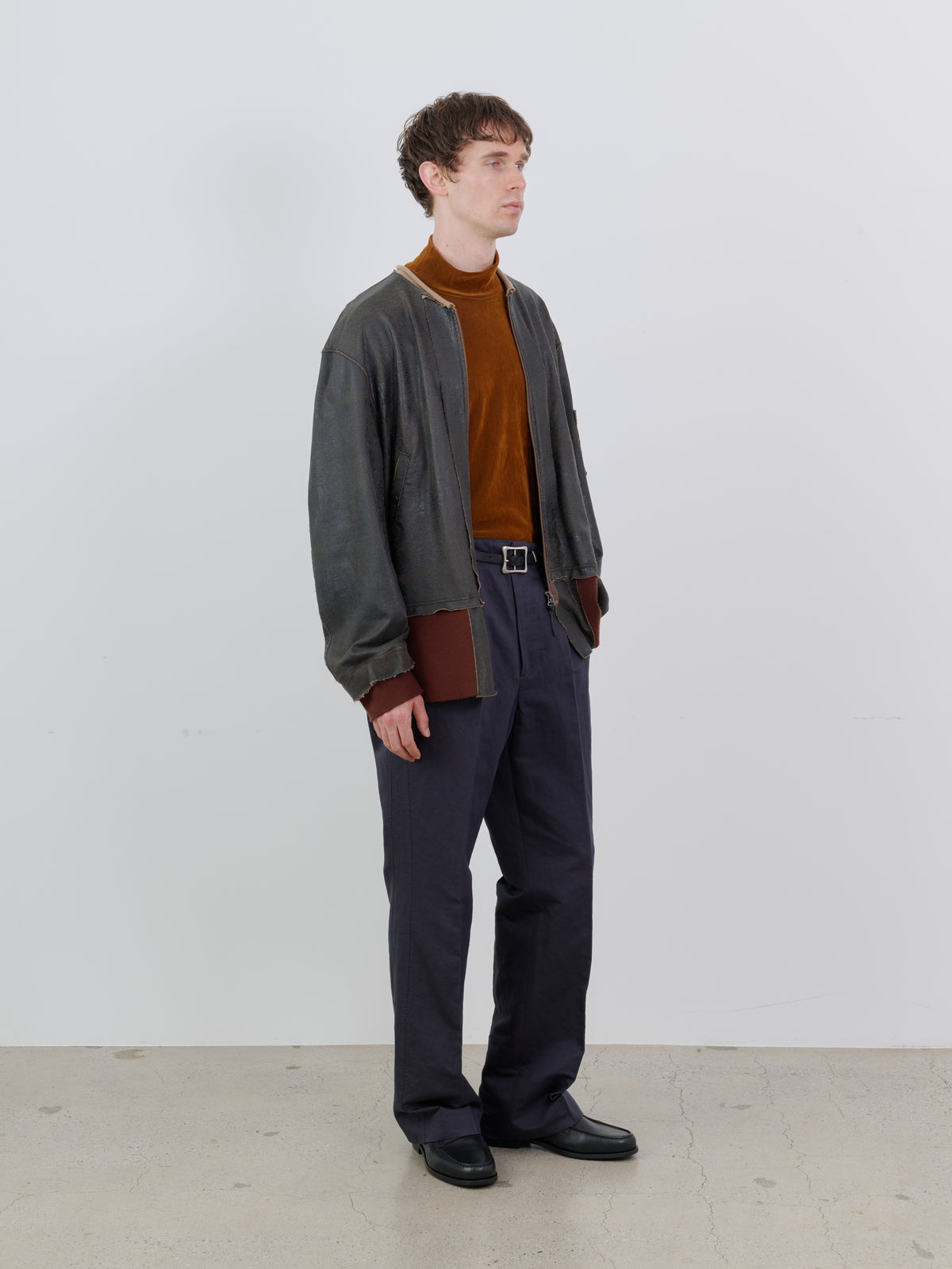 CRACK TERRY MILITARY BLOUSON