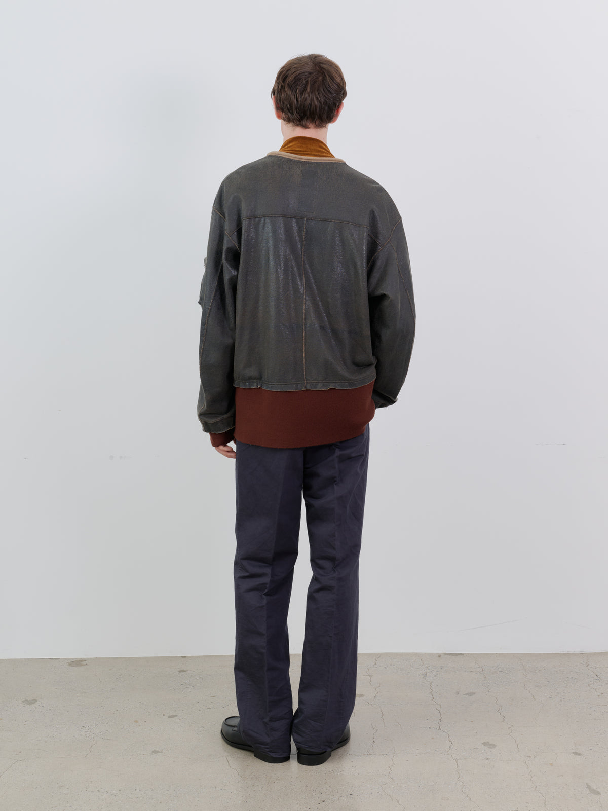 CRACK TERRY MILITARY BLOUSON