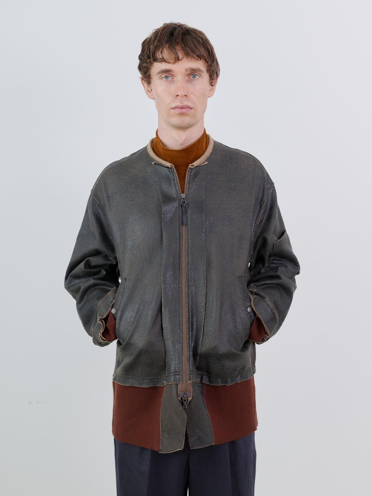 CRACK TERRY MILITARY BLOUSON