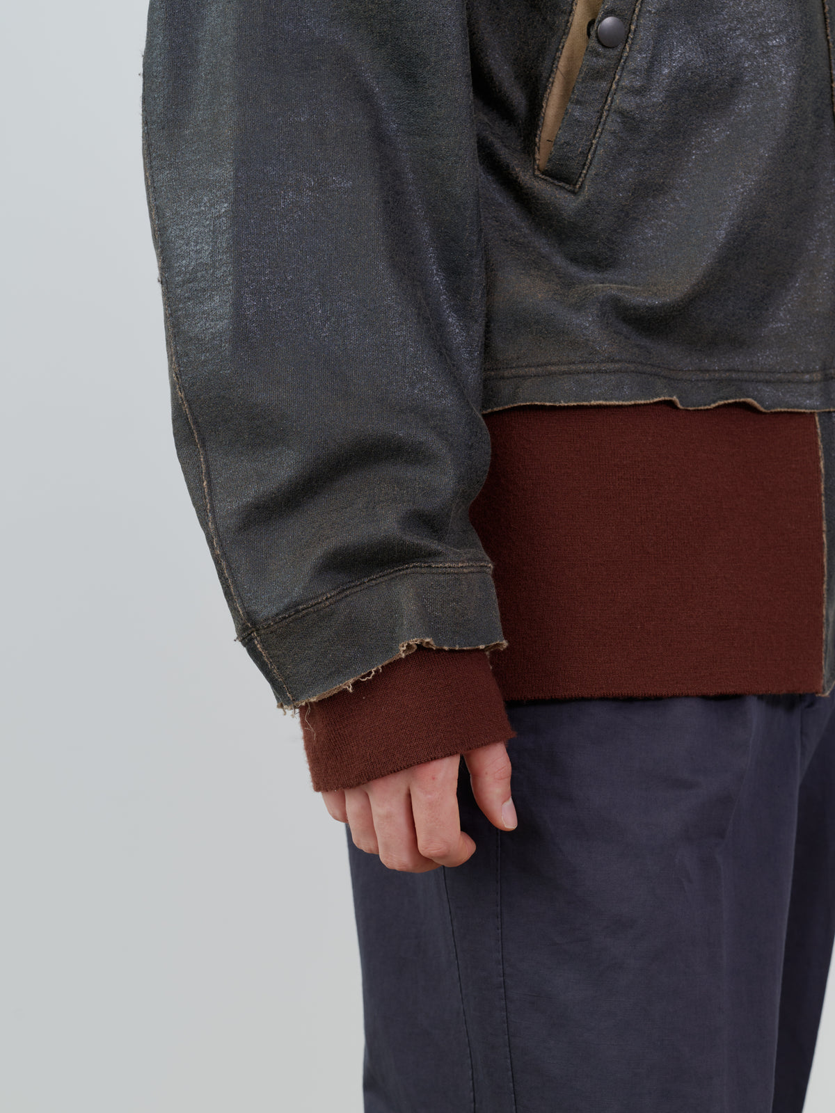 CRACK TERRY MILITARY BLOUSON