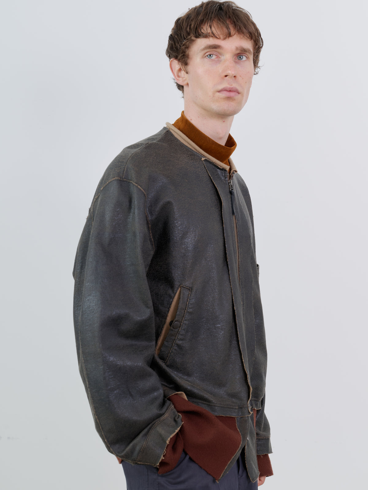 CRACK TERRY MILITARY BLOUSON
