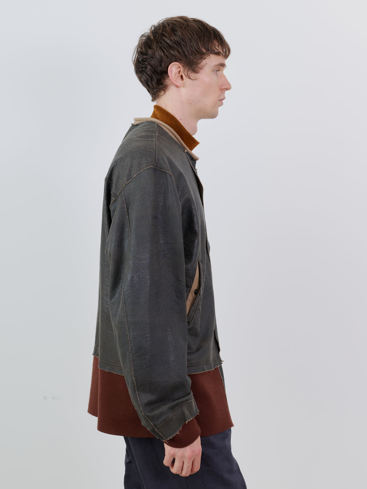 CRACK TERRY MILITARY BLOUSON