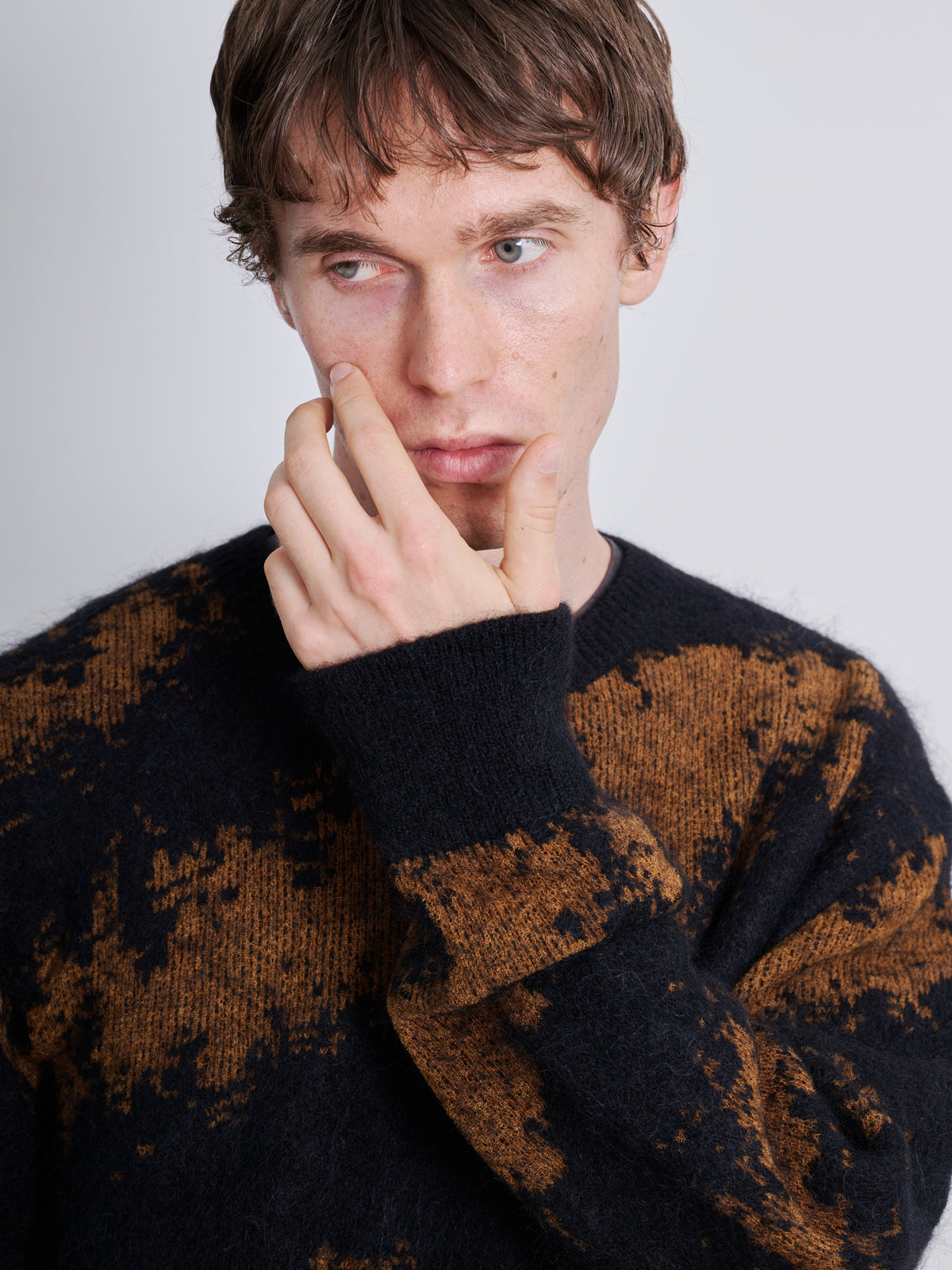 SURI-ALPACA JACQUARD KNIT PULLOVER