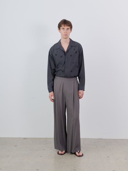 TINY EMBROIDERED OVERSIZED SHIRT