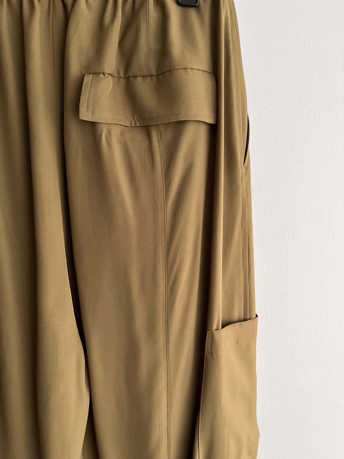 VISCOSE EASY WIDE CARGO PANTS