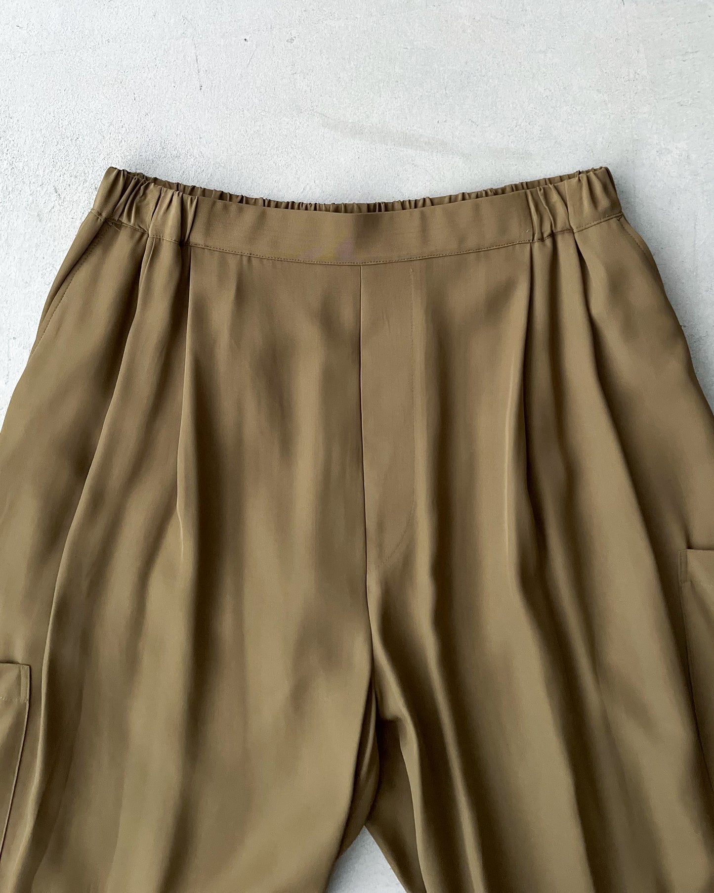 VISCOSE EASY WIDE CARGO PANTS