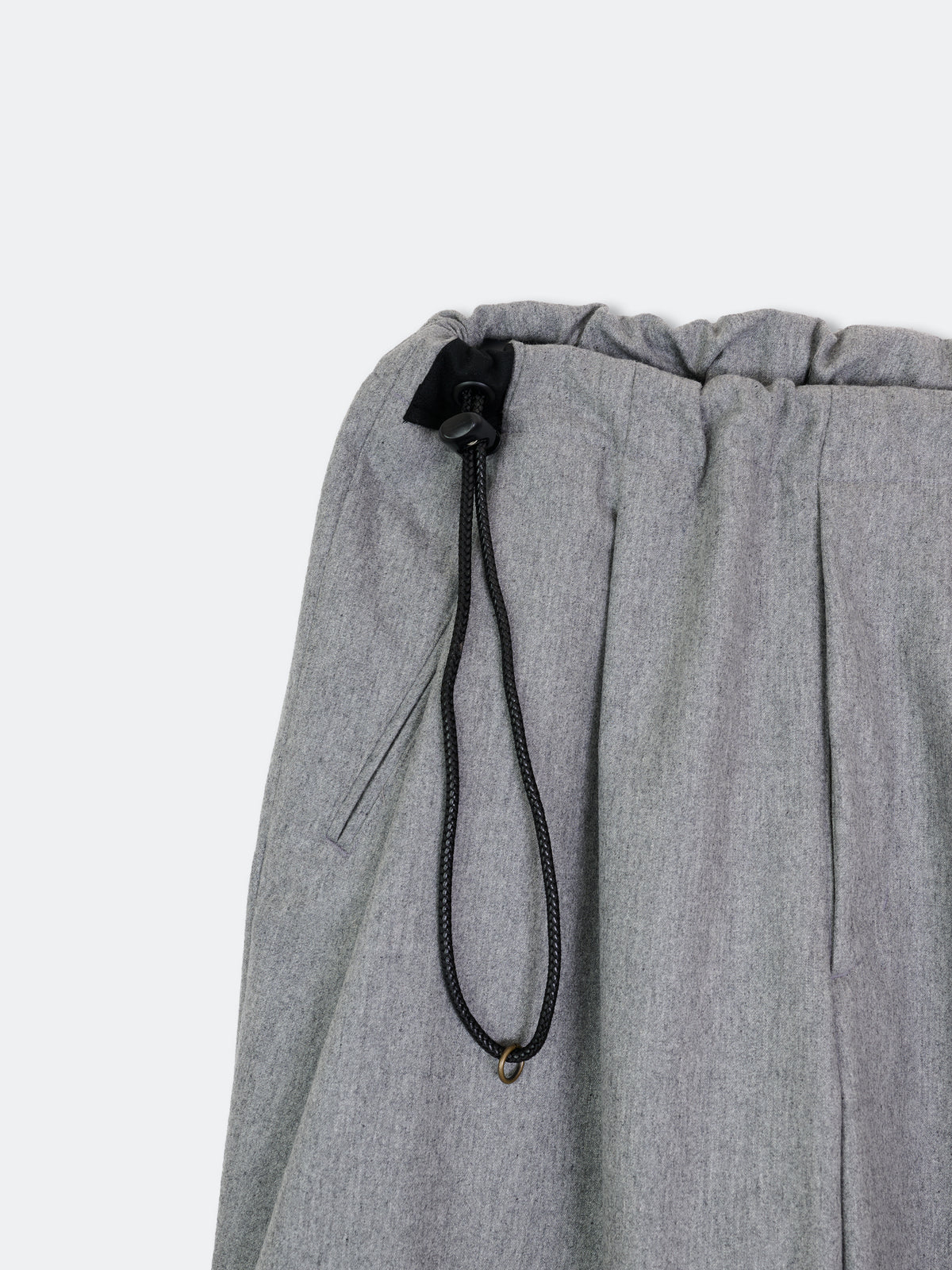 WOOL CASHMERE POPLIN MELTON NO-BRAINER PANTS