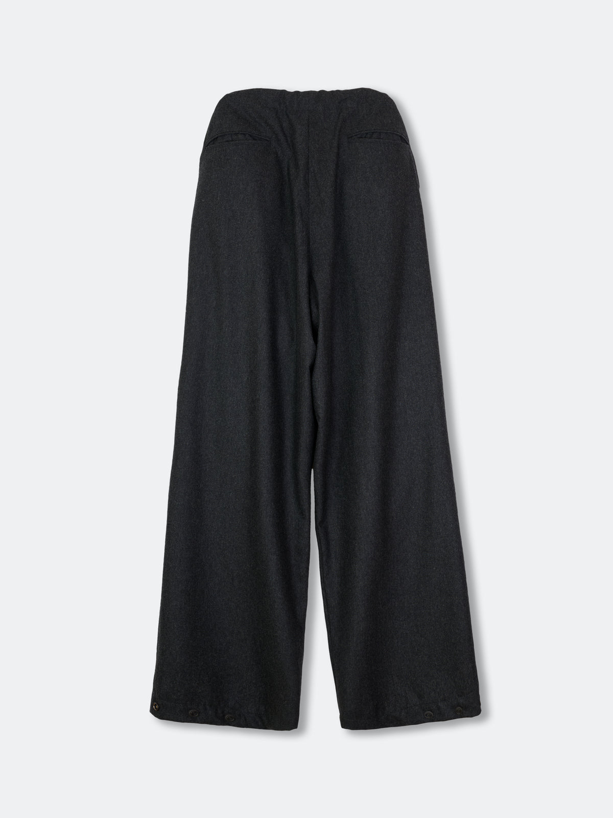WOOL CASHMERE POPLIN MELTON NO-BRAINER PANTS
