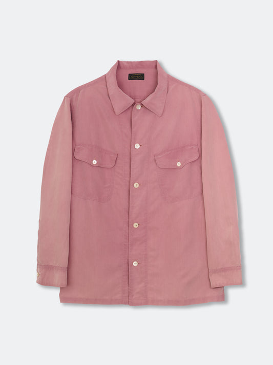 POWDERY FADE POPLIN OPEN COLLAR SHIRTS
