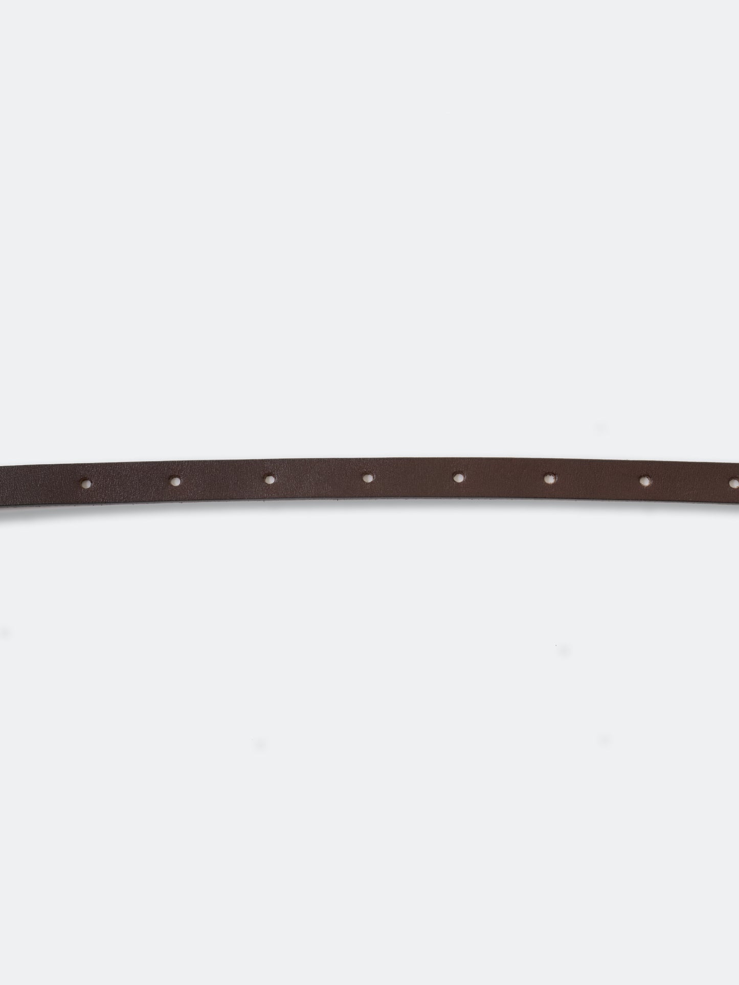 FLOATING BACKLE LEATHER BELT