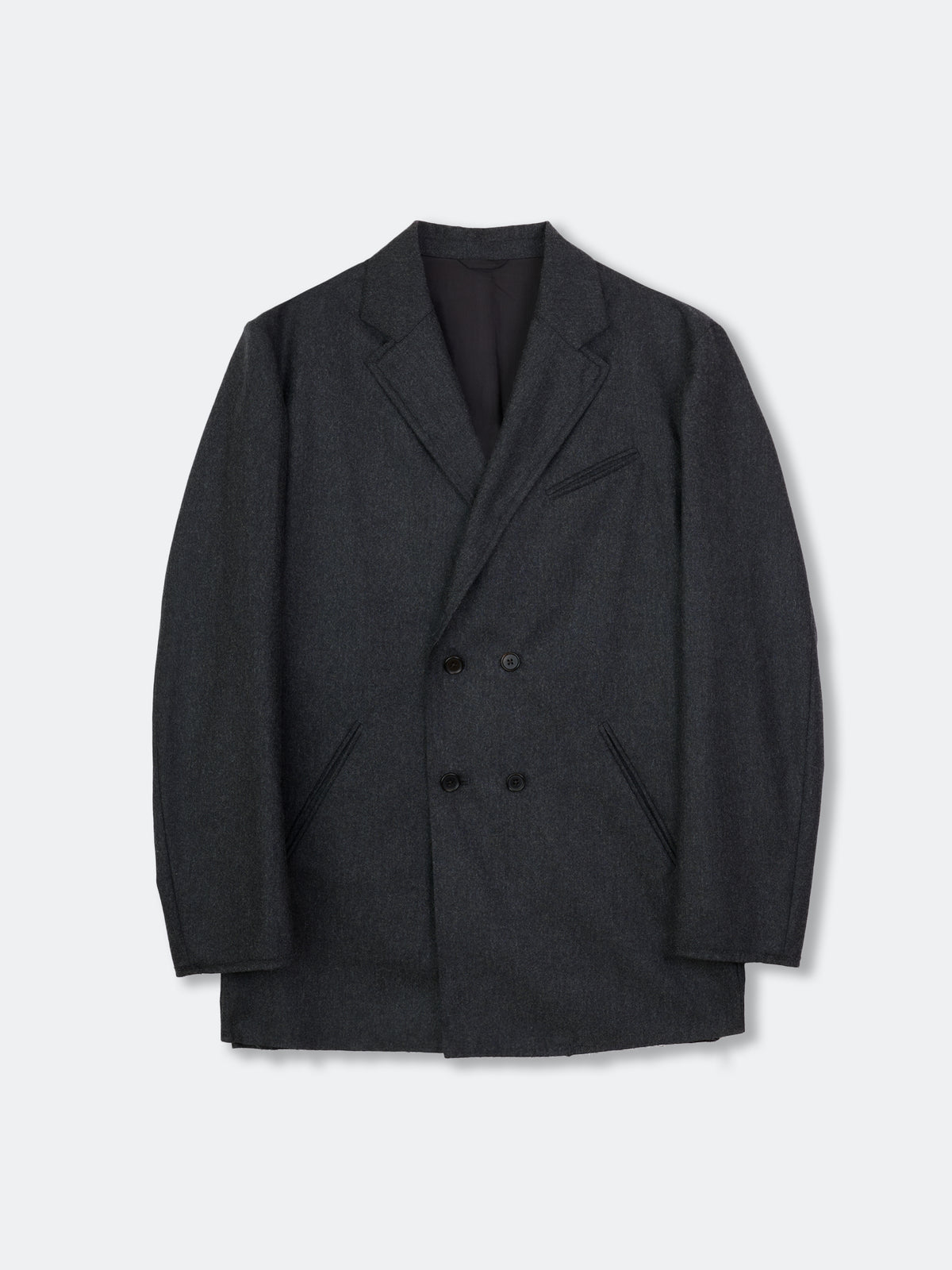 WOOL CASHMERE POPLIN MELTON JACKET