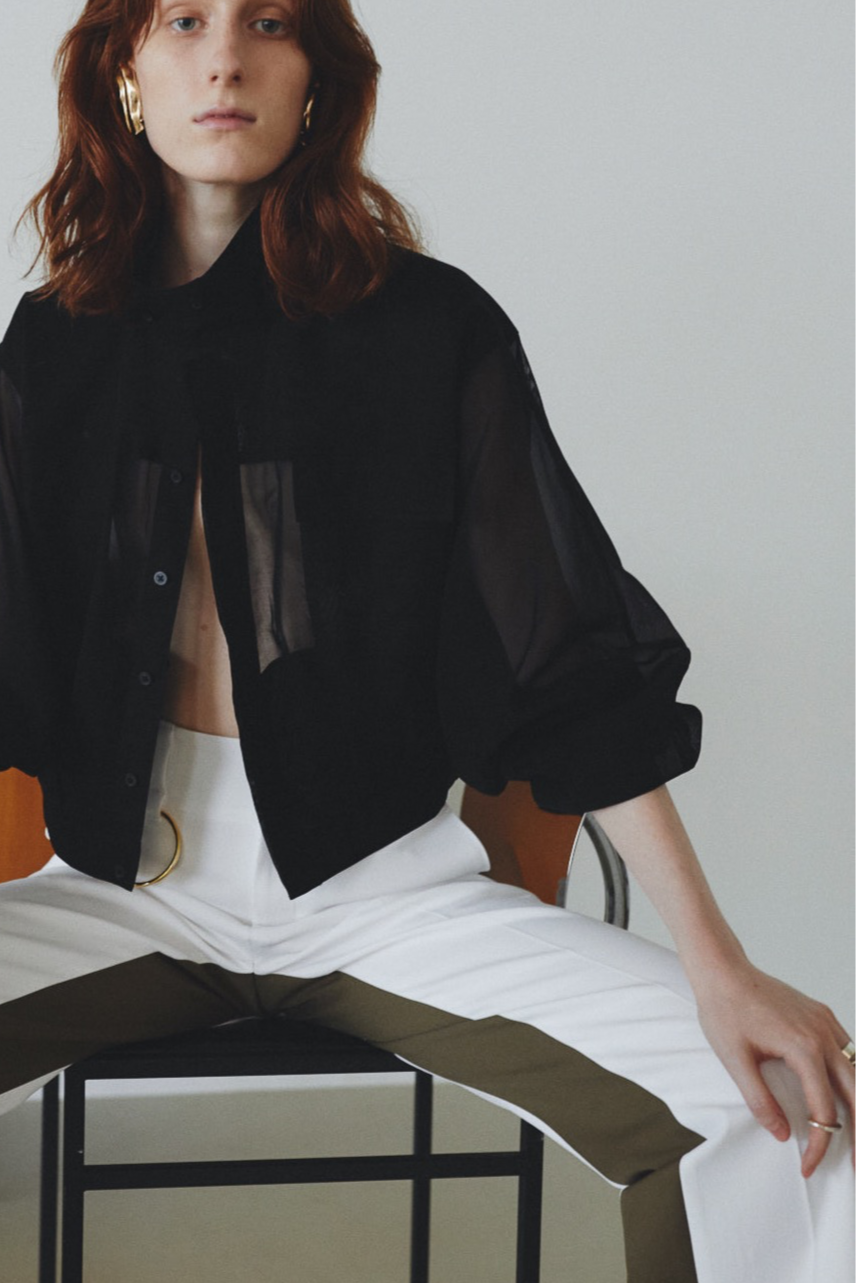 INSIDE COLOR PLEASANT WIDE PANTS