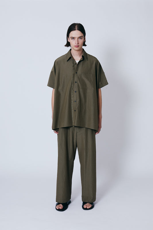 WOOL ACETATE SQUARE SHIRTS