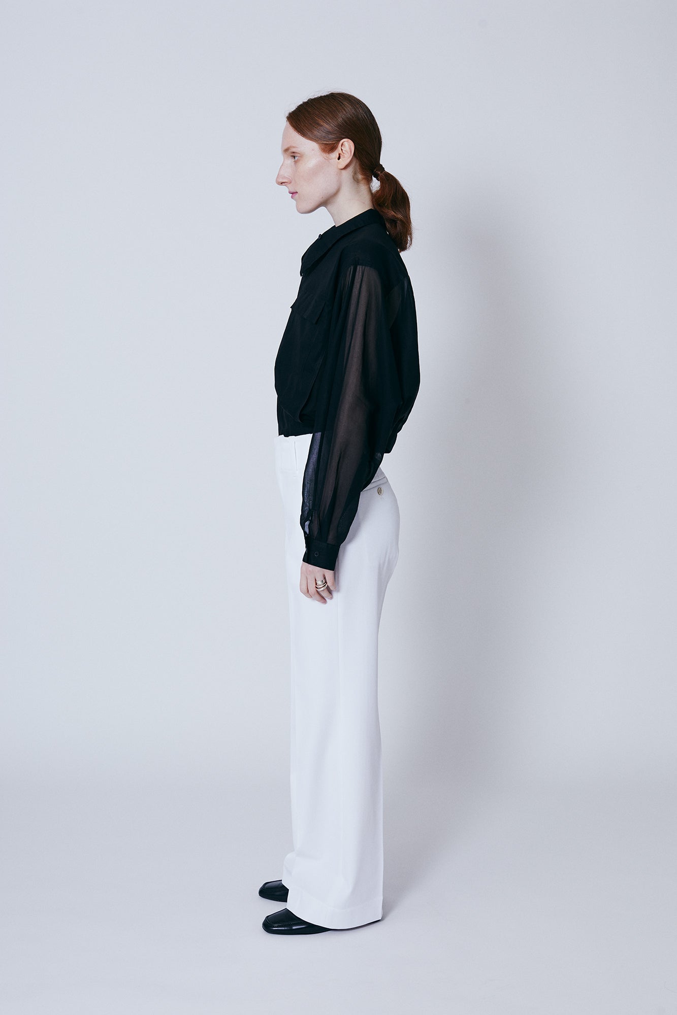 INSIDE COLOR PLEASANT WIDE PANTS