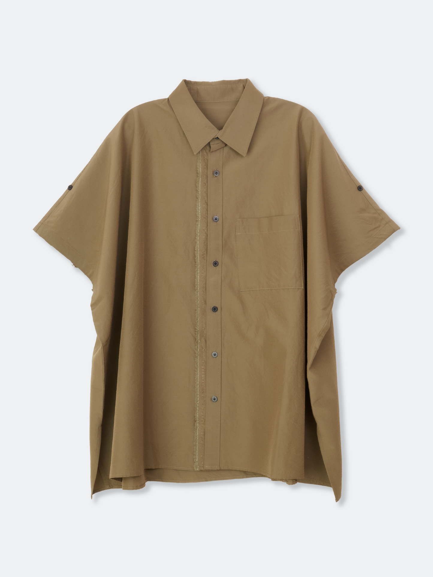 WOOL ACETATE SQUARE SHIRTS