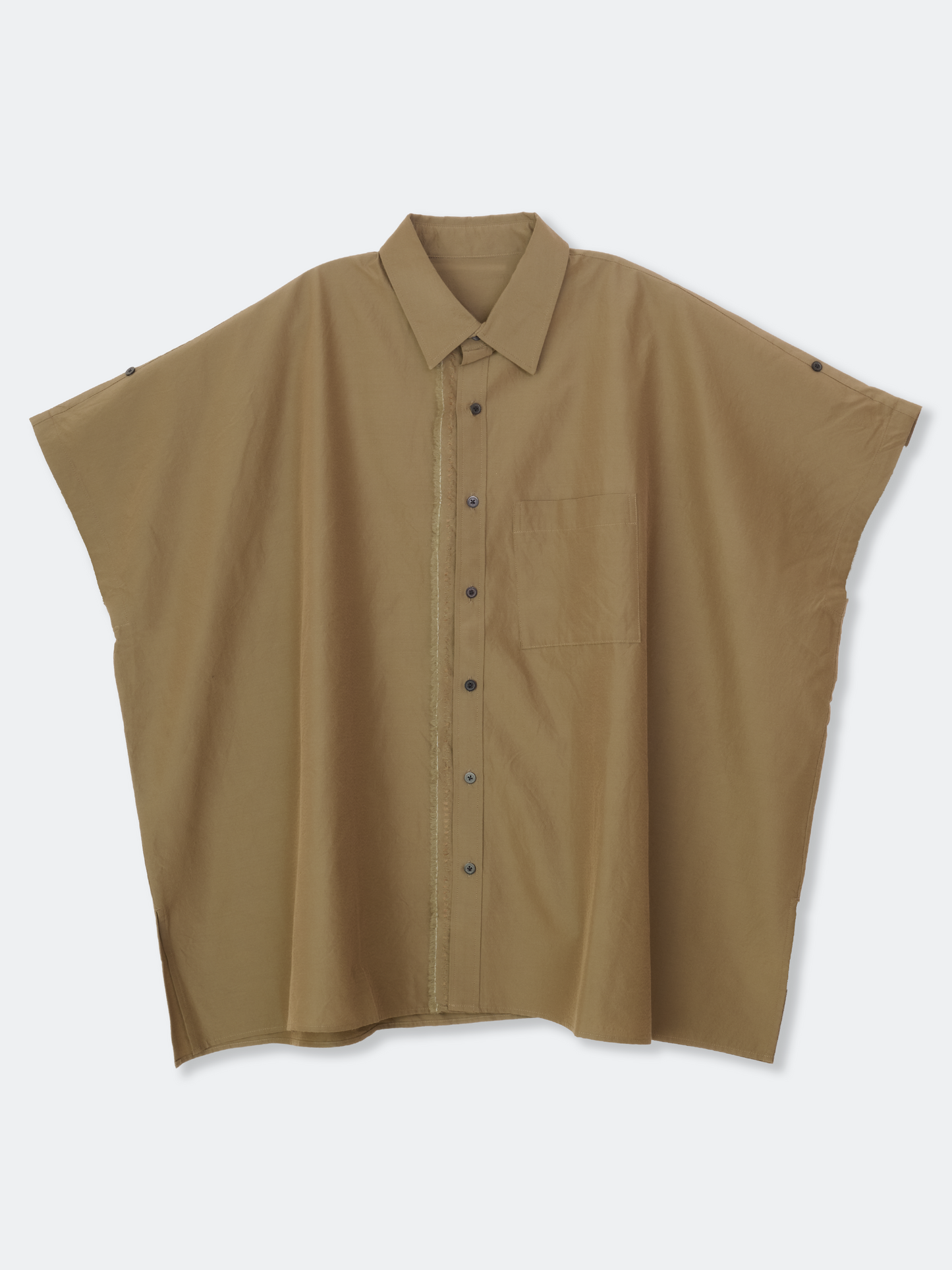 WOOL ACETATE SQUARE SHIRTS