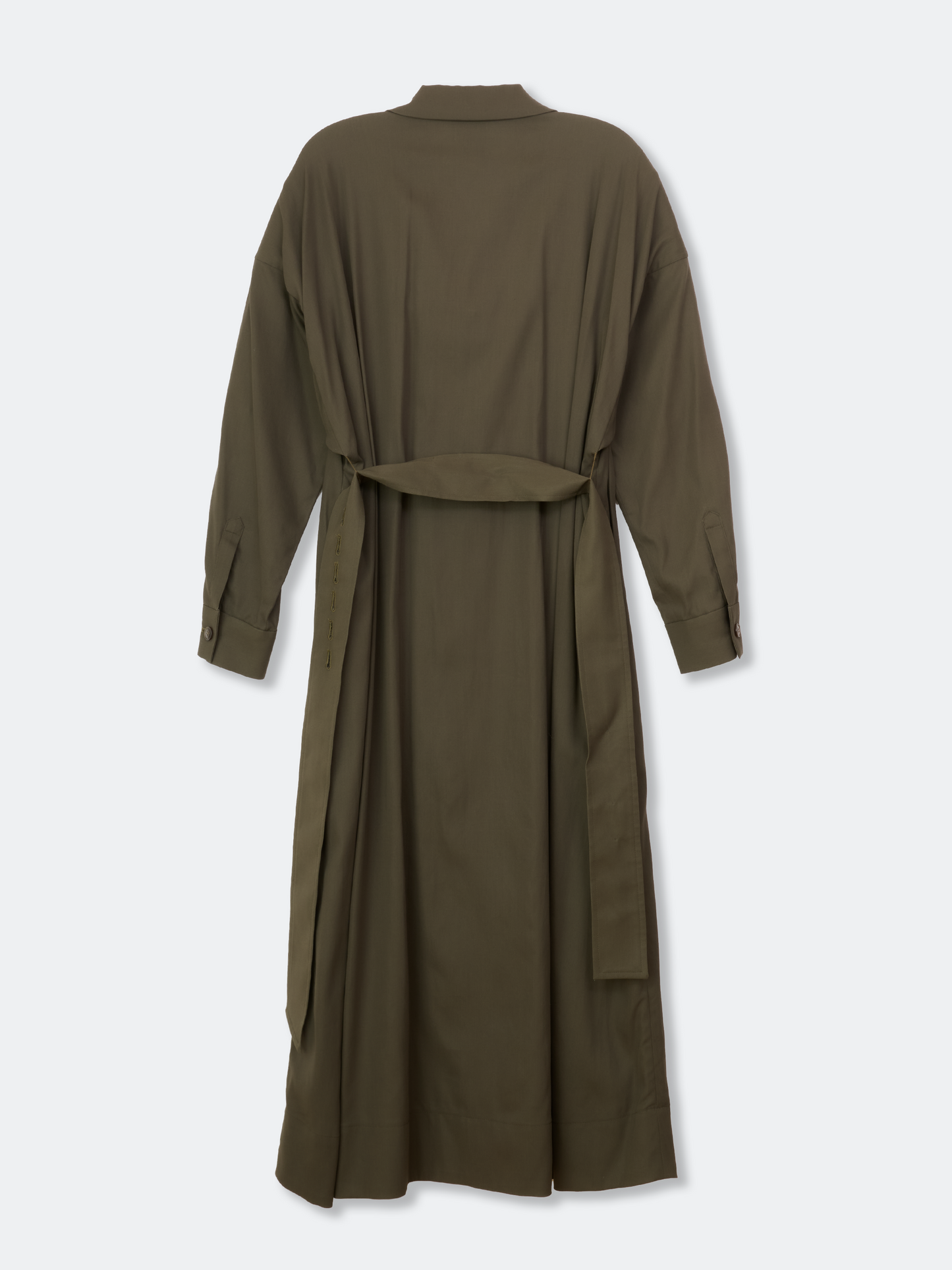 BELTED OVER COAT SHIRT DRESS