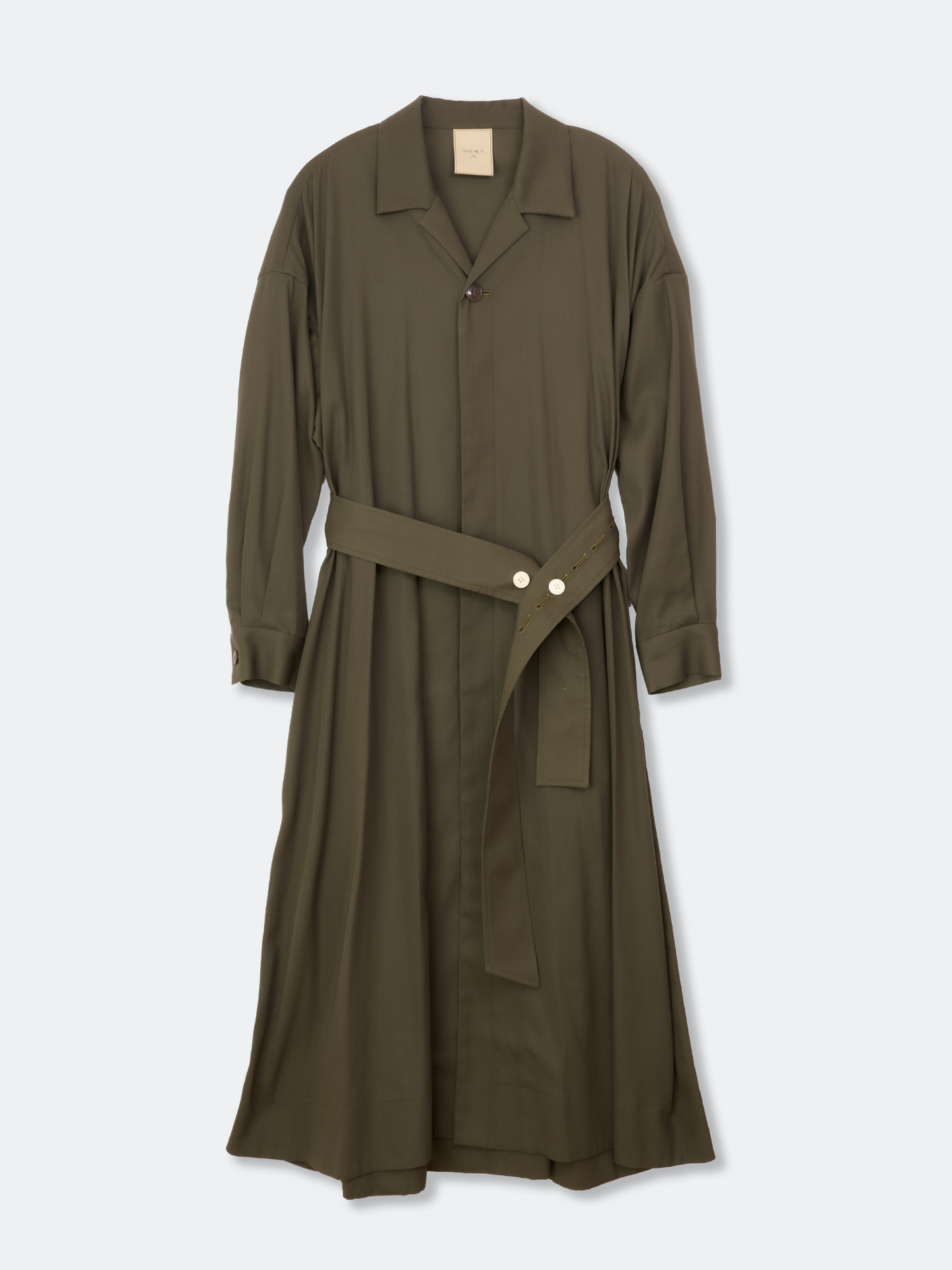 BELTED OVER COAT SHIRT DRESS