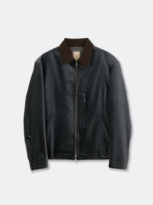 COTTON VELVET MINIMAL RIDING JACKET