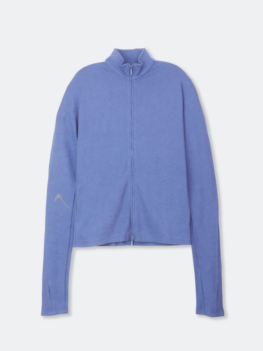 DOLMAN TIGHT FIT JERSEY ZIP TOP