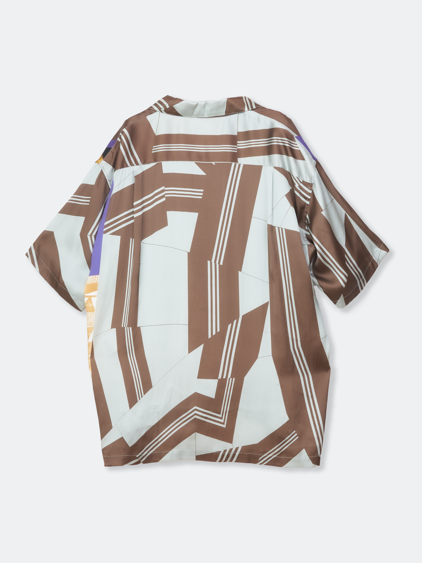 COLLAGE PRINTED OPEN COLLAR SHIRTS