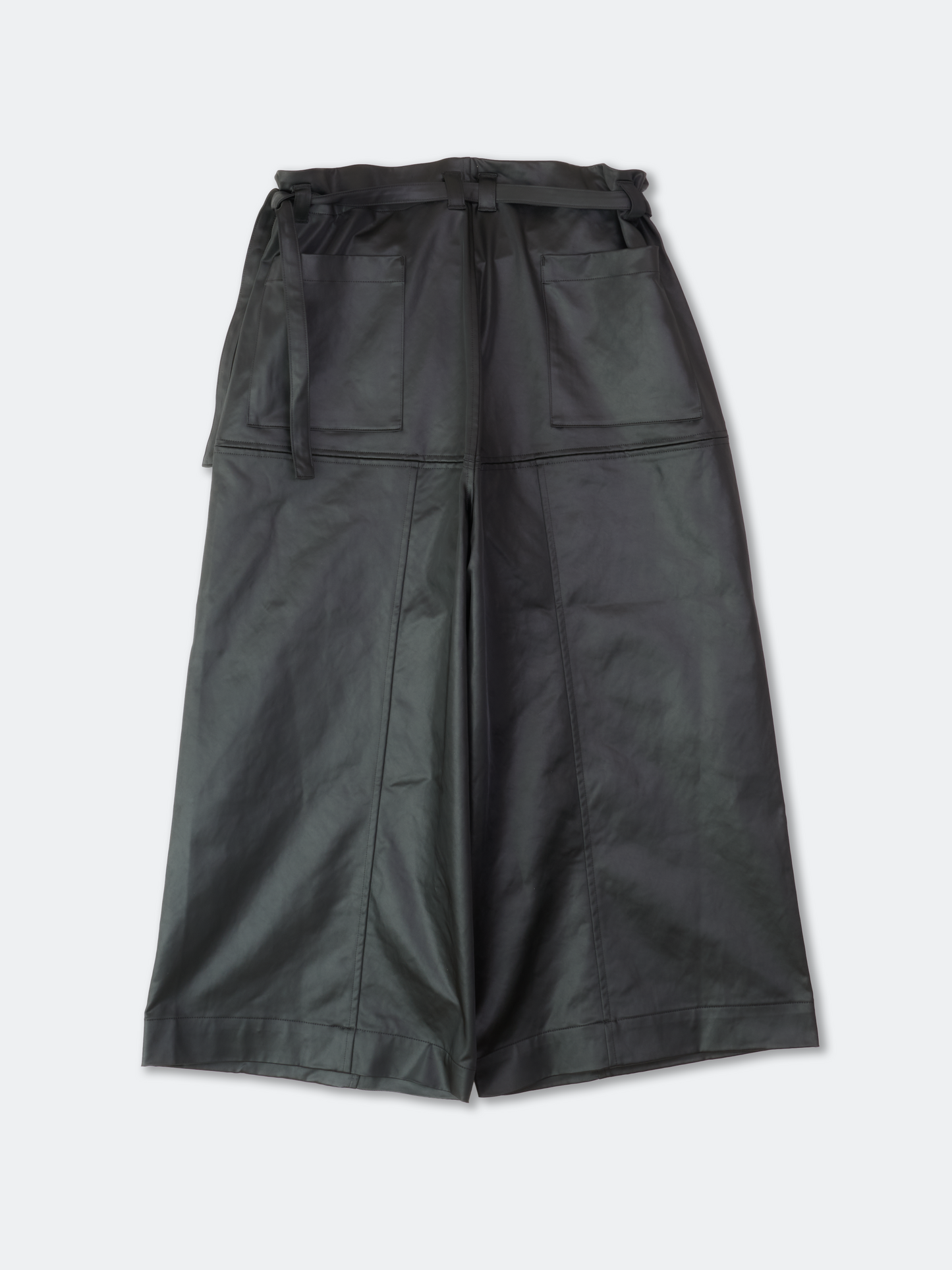 SMOOTH WIDE LEG CROPPED PANTS