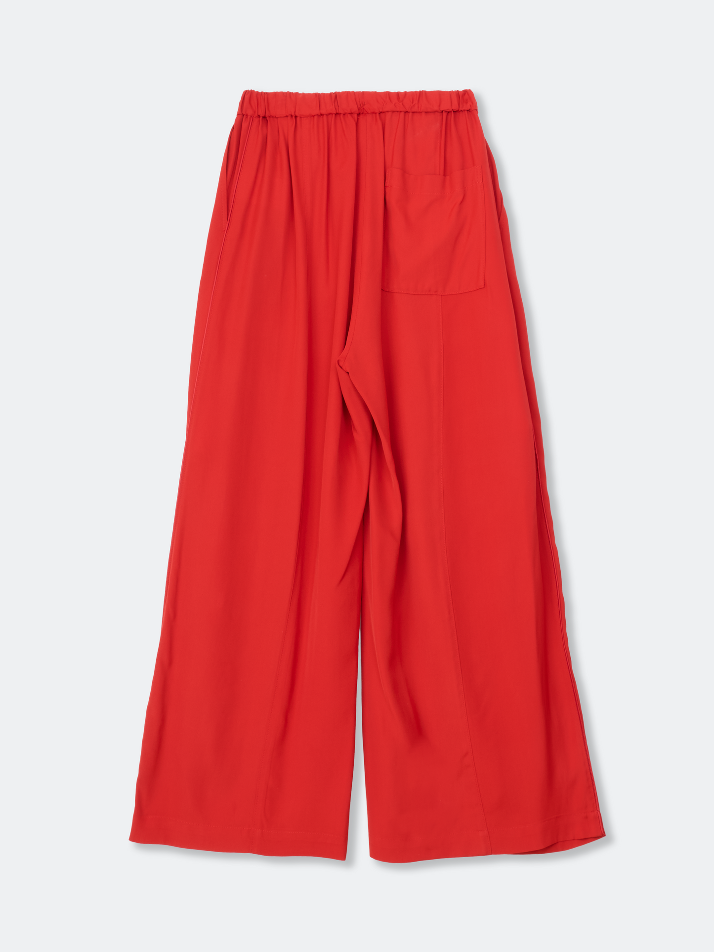 SILKY VISCOSE 2TUCK FLARE EASY PANTS